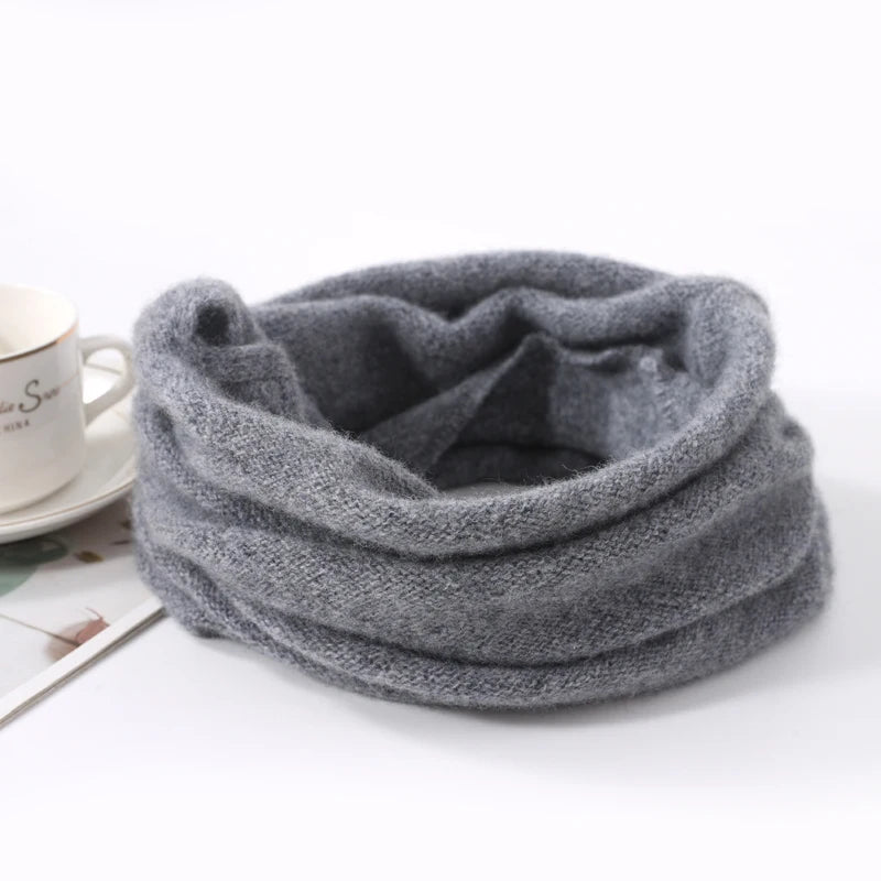 Cozy Merino Wool Face Mask and Winter Scarf Set
