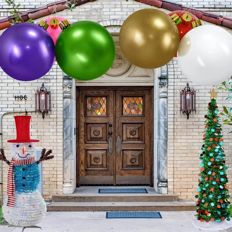 Festive Inflatable Christmas Ball Decoration – Bright and Eye-Catching Garden Decoration
