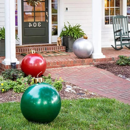 Festive Inflatable Christmas Ball Decoration – Bright and Eye-Catching Garden Decoration