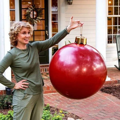 Festive Inflatable Christmas Ball Decoration – Bright and Eye-Catching Garden Decoration
