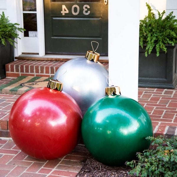 Festive Inflatable Christmas Ball Decoration – Bright and Eye-Catching Garden Decoration