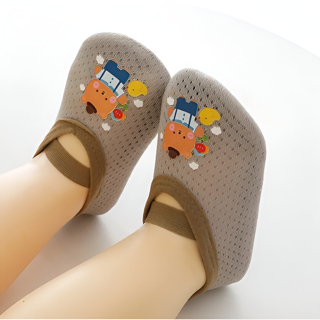 Schattige cartoon-achtige antislipschoenen voor baby's