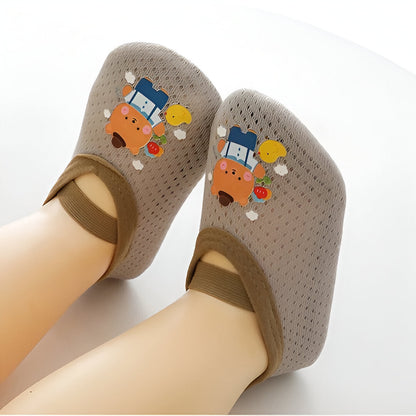 Schattige cartoon-achtige antislipschoenen voor baby's