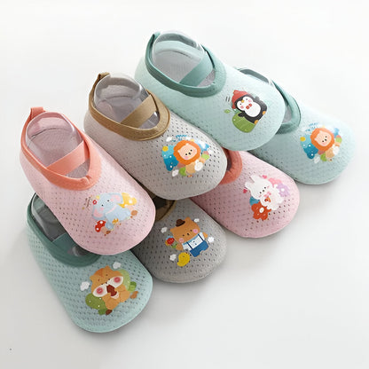 Schattige cartoon-achtige antislipschoenen voor baby's