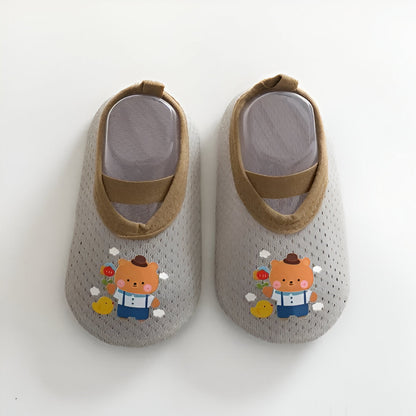 Schattige cartoon-achtige antislipschoenen voor baby's