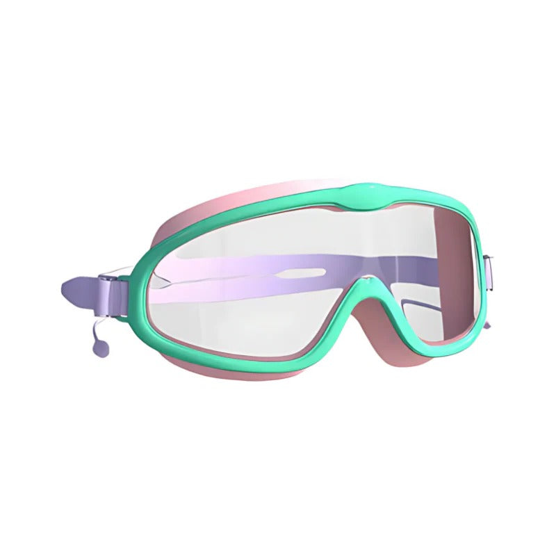 Kids' swimming goggles with anti-fog and wide-view lenses