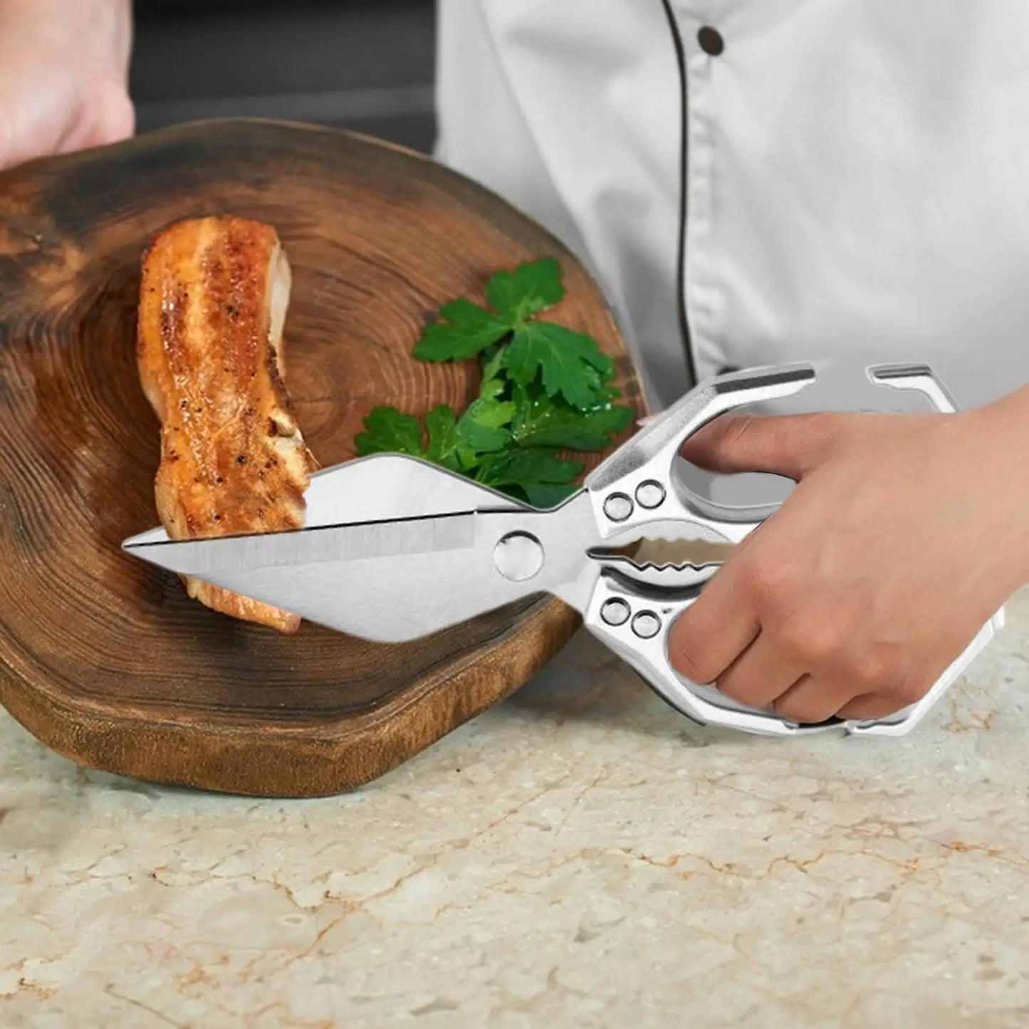 Premium Kitchen Shears - Versatile, Robust Scissors for Everyday Cooking