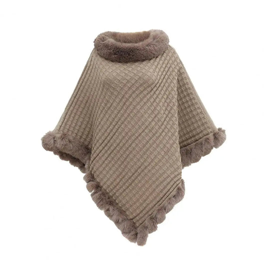 Luxury Faux Fur Shawl Wrap for Women