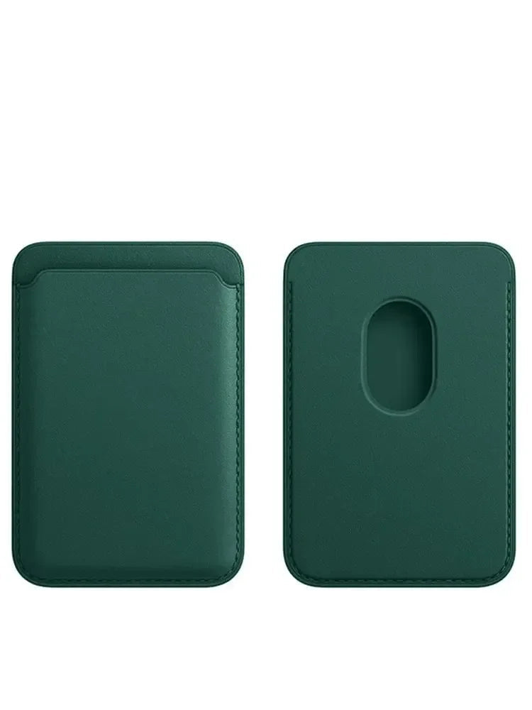 Slim Magnetic Leather Card Wallet for iPhone