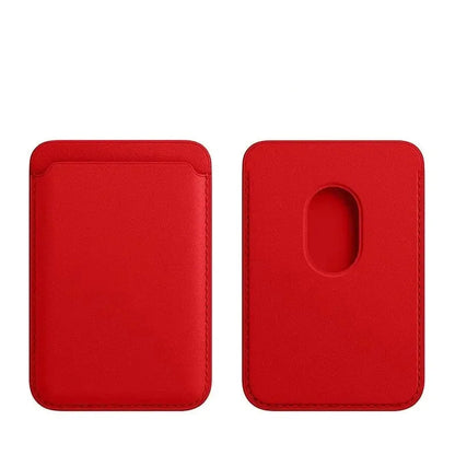 Slim Magnetic Leather Card Wallet for iPhone