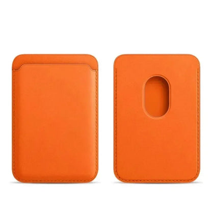 Slim Magnetic Leather Card Wallet for iPhone