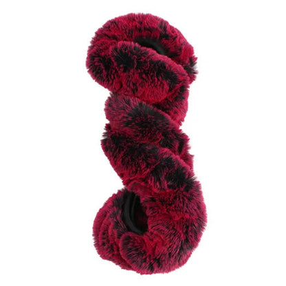 Knusse pluche winterse stuurhoes voor een warme, comfortabele rit