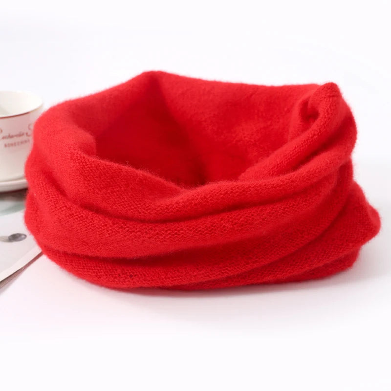 Cozy Merino Wool Face Mask and Winter Scarf Set