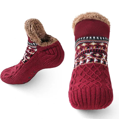 Cozy socks with a snowflake pattern for ultimate warmth