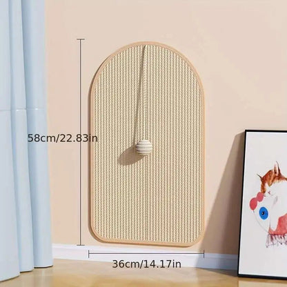 Sisal 3-in-1 Wandgemonteerde kattenkrabpad