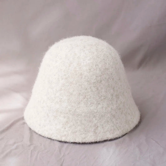 Women's Winter Wool Bucket Hat – Cozy Warmth, Classic Style